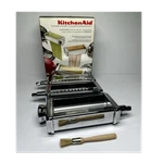 Kitchenaid 3-PIECE Pasta Roller & Cutter Attachments Fettuccine Spaghetti. Fixed Price $84.99.