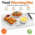 Food Warming Mat Electric Heated Tray Adjustable Temperature Buffet Plate Warmer. Fixed Price $29.95.