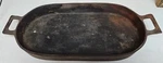 Vintage Sportsman 3052-A Cast Iron Oval Roaster Pan Double Handle Campfire. Fixed Price $85.00.