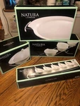 Godinger Lot Porcelain Serving Tray Bowl Baker Dish Relish Server Tasting Set. Fixed Price $149.99.