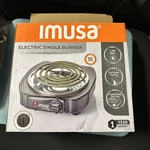 Imusa GAU-80305 1100W Electric Single Burner Black. Fixed Price $25.00.