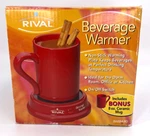 Rival Beverage Warmer Coffee Tea Warming Plate Ceramic Mug Red Nos Sealed. Fixed Price $19.99.