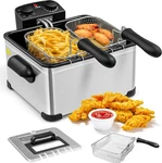 Costway Electric Deep Fryer 5.3QT 1700W Stainless Steel Basket Cooker. Fixed Price $48.74.