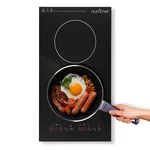 Nutrichef Kitchen Dual Induction Cooktop, 1800W, 9 Power Level, Digital Display. Fixed Price $67.00.