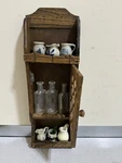 Vintage Himark Japanese Hanging Wood Rack Cabinet. Fixed Price $20.00.