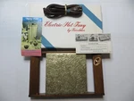 Vintage Electric Hot Tray By Tricolator HT-66 Gold Very Rare Mid Century Oak Nib. Fixed Price $29.99.