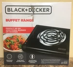 Black+decker SB1001B Single Burner Buffet Range. Fixed Price $25.59.