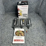 Kitchenaid Ksmpra 3-PIECE Pasta Roller & Cutter Set Stand Mixer Attachment Italy. Fixed Price $58.46.