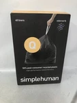 Simplehuman Q Liners 40CT 50-65L Odor Absorb Recycled Plastic Trash Bags. Fixed Price $29.99.