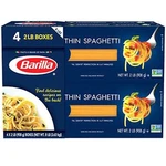 Barilla Thin Spaghetti Noodles 2 Lbs 4 Ct Enriched Pasta Non-gmo Italian Food. Fixed Price $27.99.