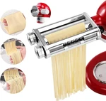 3-IN-1 Pasta Maker Attachment For Kitchenaid: Roller & Cutters Included. Fixed Price $142.99.
