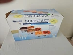 Serve-rite Party Set 3 Racks And Water Pans Only From 24 Piece Buffet. Fixed Price $30.00.