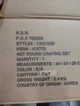 Wolfgang Puck Bistro 4QT Round Chafing Dish Set CRS1000 New Open Box. Fixed Price $80.00.