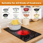 Electric Ceramic Double Burners Cooktop Kitchen Countertop Stove Touch Control. Fixed Price $99.99.