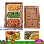 Insulated Food Pan Carrier Boxes For Catering Warmer 30L/7.93GAL Brown. Fixed Price $149.59.