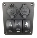 Pactrade Rv Car Truck Bus 3 Gang Switch Panel Usb Charger Blue Led Power Socket. Fixed Price $32.95.