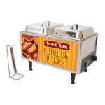Electric Benchmark Chicken Wings Warmer Set Tong 120V Stainless Steel Silver. Fixed Price $2099.95.