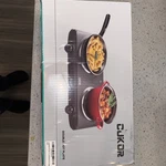 Cukor Double Cast Iron 2 Burner, 1800W Countertop Dual Electric Stove. Fixed Price $30.00.