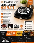 Professional 1500W Single Burner Electric Counter Top Stove - Range Coil Plate. Fixed Price $36.44.