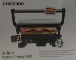 Chefman 3-1 Panini Press Grill. Fixed Price $39.99.