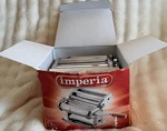 Imperia Manual Pasta Maker Stainless Steel Silver 2 Holes Durable Kitchen Tool. Fixed Price $45.00.