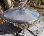 Vintage Silver Plate Chafing Dish Large 10 1/2" By Oneida Made Usa C.1960'S. Fixed Price $49.00.