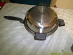 Old Stainless Steel Deep Dish Fryer Pan Dutch Oven Look. Fixed Price $48.99.