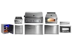 Lynx Outdoor Package With Napoli Oven, 42" Trident Burner Grill, & Side. Fixed Price $29766.00.