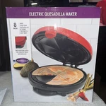 New Nostalgia 6-WEDGE 8 Electric Quesadilla Maker Thick Or Thin Free Shipping. Fixed Price $22.99.