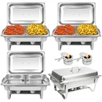 Chafing Dish Buffet Set 2/4/6/8PACK Stainless Steel Chafer For Catering 9 Qt. Fixed Price $179.99.