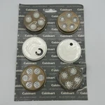 New Cuisinart Pasta 6 Piece Set Dies Dyes Only Deluxe Maker Plates DPM-3. Fixed Price $35.00.
