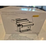 Mica Stainless Steel Manual Pasta Maker Machine With Hand Crank Clamp Silver. Fixed Price $67.50.