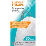 Hdx 18 Gal. White Extra Tall Kitchen Drawstring Trash Bags 30-COUNT. Fixed Price $19.37.