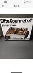 Elite Gourmet Dual Server Food Warmer, Adjustable Temp W/ Warming Tray #EWM-6122. Fixed Price $30.00.