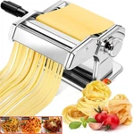 Manual 3-IN-1 Pasta Machine 9 Adjustable Thickness Noodles Maker Steel. Fixed Price $25.98.