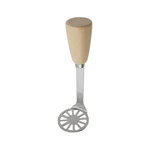 Tsnamay 5.9" Mini Potato Masher,avocado With Wood Non & Silver. Fixed Price $17.71.