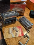 Imperia Pasta Maker Machine Model SP-150 Made Italy Steel No Handle. Fixed Price $24.99.