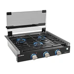 21 Inches Propane Gas Cooktop 3-BURNER Slide-in Rv Stove W/glass Dust Cover. Fixed Price $259.00.