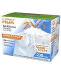 Hdx Tall Kitchen 13 Gallon Drawstring Bags Fresh Scent Tear-resistance 200 Pack. Fixed Price $18.00.