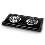 Black+decker Double Burner Portable Buffet Range, Black, DB1002B. Fixed Price $61.65.