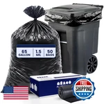Plasticplace Trash Bags 1.5 Mil Black Heavy Duty Garbage Can Liners 50 X 48 100. Fixed Price $96.44.