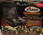 New Sterno Professional Butane Stove 9925BTU Electronic Ignition Adjust Flame. Fixed Price $49.00.