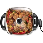 12'' Electric Skillet Glass Cover Home Kitchen Cooking Non Stick Fry. Fixed Price $37.70.