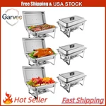 Professional 8QT Chafing Dish Set (2/4/6 Pk), Stainless Steel, Water Pan & Fuel. Fixed Price $118.69.