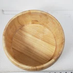 Pfaltzgraff Accents Vintage Blonde Wood Salad Serving Bowl Large Only. Fixed Price $17.97.