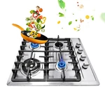 4 Burners Stove Built-in Gas Propane 23" Cooktop Cooking Stainless Steel. Fixed Price $125.50.
