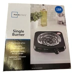 Mainstays Single Burner Kitchen Stove Top Lightweight Hot Plate - New. Fixed Price $24.99.