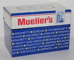 Vintage Mueller's Pasta Tin Metal Recipe Box Dated 1980. Fixed Price $16.99.