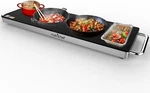 Nutrichef Portable Electric Food Hot Plate - Stainless Steel Warming Tray. Fixed Price $89.99.