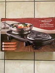 Brand New Brentwood TS-361BK Double Electric 1000W & 500W Burners W/adj. Temp. Fixed Price $34.99.
